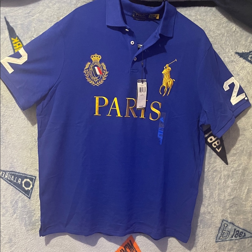 Polo by Ralph Lauren Royal Blue Paris Polo Shirt